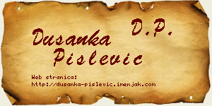 Dušanka Pislević vizit kartica